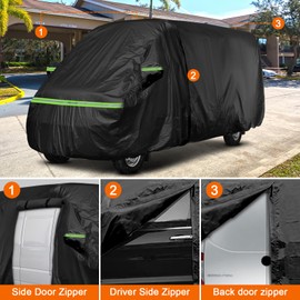 Gpaentsn Waterproof Class B Rialta Eurovan RV High Top Van 4 Zips Cover for up to 22.8ft (274.5 in) Van, Heavy Duty for RV Motorhome Camper, All Weather Protection Scratch, Dust, Snow Shield