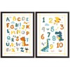 A4 Large Dinosaur Posters and Alphabet Chart - Little Boys