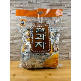 Original Korean Rice Crackers, Honey Flavored Crispy Snacks, 120 Individual Wrapped