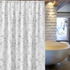 Modern chic marble pattern shower curtain bath curtain (150x180cm)