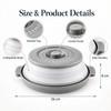 Collapsible Microwave Splatter Cover for Plates & Bowls – Foldable
