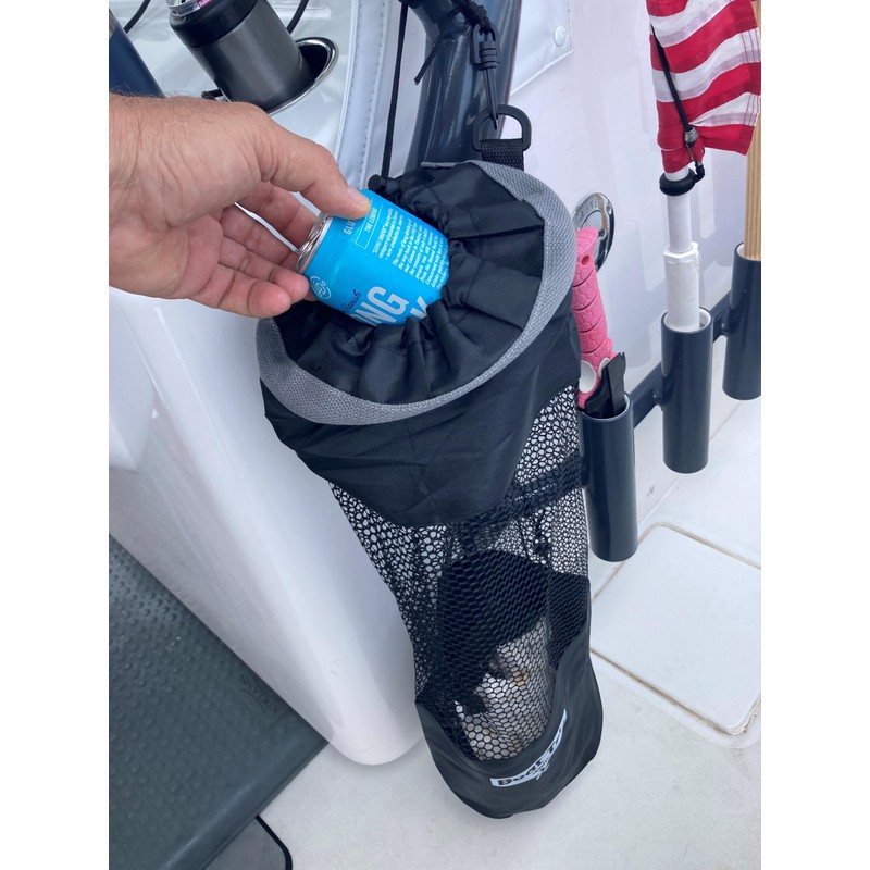 Boat Trash Bag Can Reuseable Washable Mesh and Nylon/Polyester by