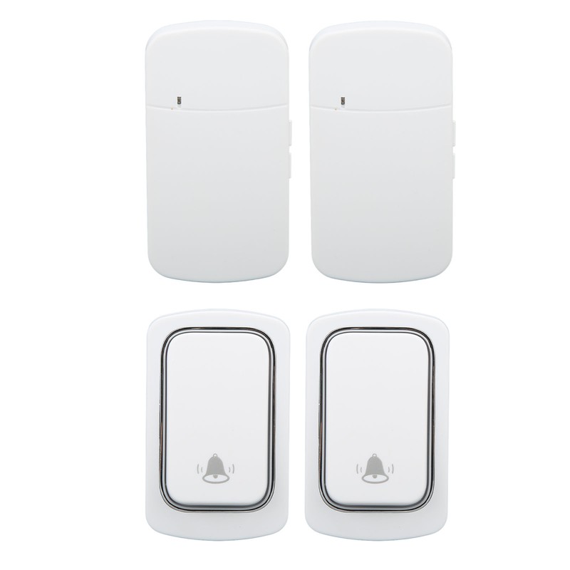 Wireless Doorbell Set Self Powered IP68 Waterproof Long Range Caregiver