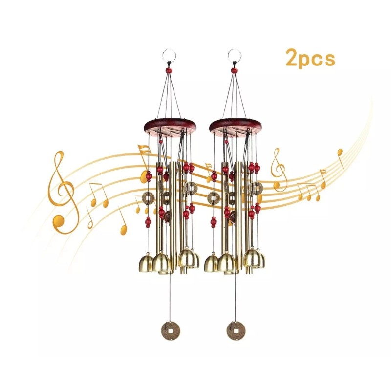 Generic Campanas De Viento Para Jardín Exteriores Decoración 2pcs