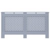 vidaXL Radiator Cover Anthracite 59.8" MDF Heater Heating Cover Storage