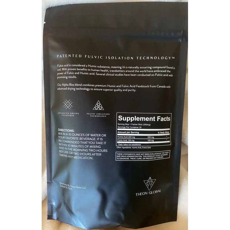 Alpha Bios Humic / Fulvic Acid Theon Global 1 bag