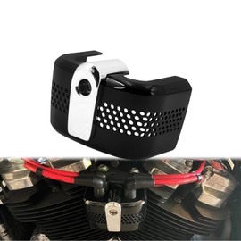 Motorcycle Ignition Coil Cover Fit for Harley Softail Fatboy Street Bob Breakout 2018-2023 (Black and Chrome)