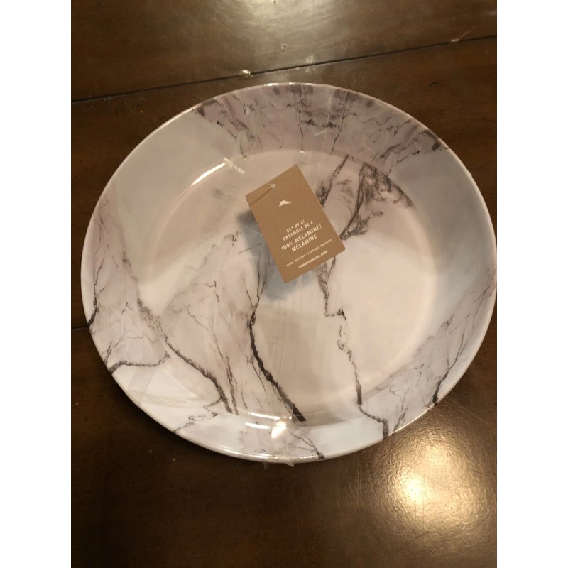 Tommy Bahama 8 pc TOMMY BAHAMA Set MELAMINE Gray Grey