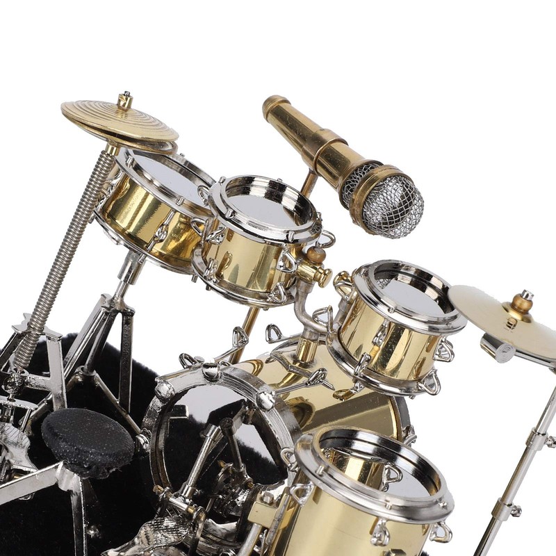 BORDSTRACT Mini Drum Set Model, Musical Instrument Display Kit for