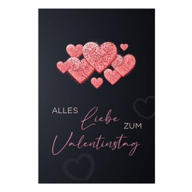 1 premium greeting card for Valentine's Day (folding card) 18 x 12 cm with envelope, partnership card, love, partnership card, boyfriend, girlfriend, wife, husband, partner