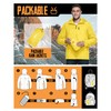 33,000ft Men's Packable Rain Jacket Lightweight Rain Shell Jacket with