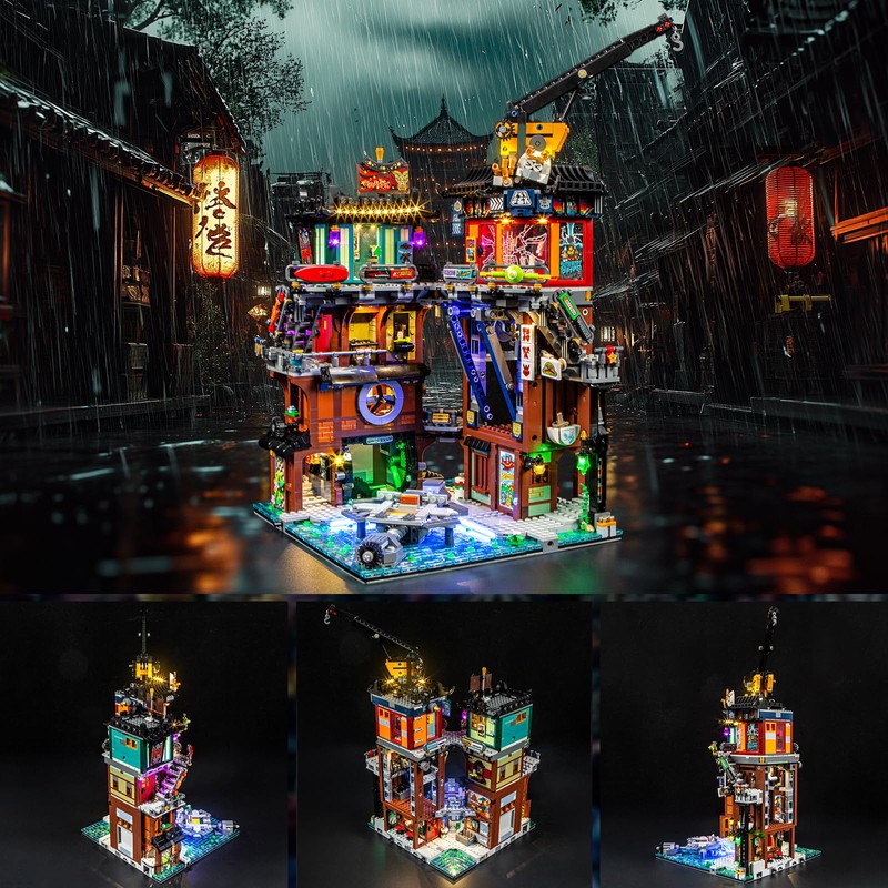YEABRICKS LED Light for 71837 Ninjago Ninjago City Workshops Building