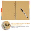 Vicloon A5 Refill Paper Kraft Paper Blank, 140 Sheets Paper
