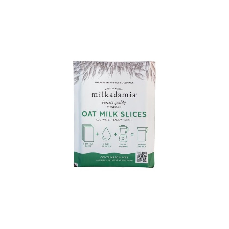 milkadamia Oat Milk Slices, 20 Slices (Makes 8 Fl Oz