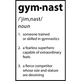 Damdekoli Definition Gymnast Poster (18 x 24 Inches)