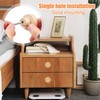 Rattan Chest of Drawers Cabinet Knobs, 5pcs Rattan Furniture Knobs,
