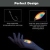 Infreecs 10 Stück UV Aktive Glow Forellen Spoon, 3.5g UV