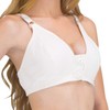 Women's Front Closure Support Bra Regular (36B, Ivory)