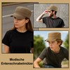 KRYMXAR Military Cap for Men, Retro Style Army Cap with