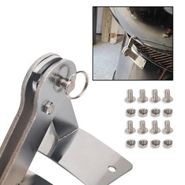 MWEDP Stainless Hinge Gasket Kit Compatible with Weber Smokey Mountain WSM Smoker Grill 18.5 22.5 Smoker Grill One Touch BBQ Quick Release ​- Let The lid Connect to The Grill