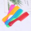 Minkissy 15pcs Plastic Hair Combs Colourful Detangling Unbreakable Long Handle