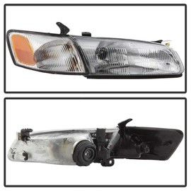 ACANII - For 1997 1998 1999 Toyota Camry Headlights Headlamps w/Corner Parking Lights Chrome Driver & Passenger Side