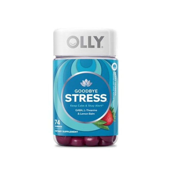 OLLY OLLY Goodbye Stress Gummy, GABA, L-Theanine, Lemon Balm, Stress