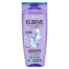L'Oréal Paris - Elseve Hyaluron Pure - Cleansing Shampoo 72h for Oily Head Calor, Complex with Salyzilic Acid and Hyaluronic Acid - Hair Care Protocol - 300 ml