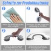 Meleg Otthon Suction Grab Rails for Bathroom,Safety Hand Rail Support