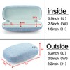Vemiss Hard Shell Eyeglasses Cases, Linen Fabrics Protector Sunglasses Case,