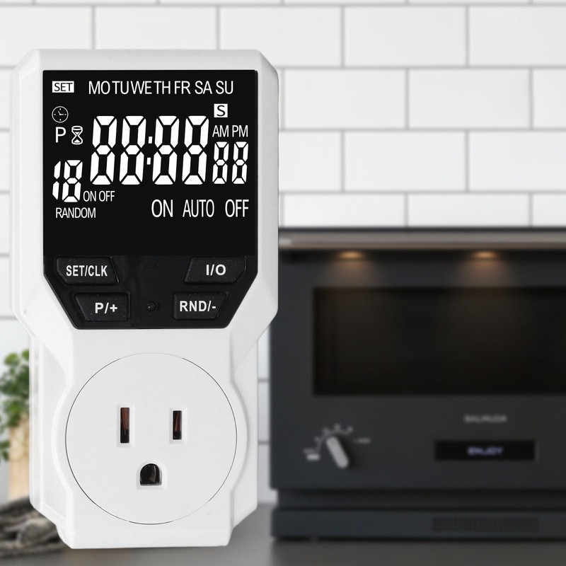 Outlet Timer Large VA Screen Multi Functional Countdown Short Cycle