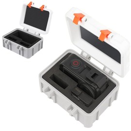 DJI ACTION 5 Pro/ACTION 4/ACTION 3 Mini Case Waterproof Hard Shell Case Full Protection Dustproof Shockproof, gray, Mini