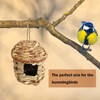 3Pcs Hummingbird House Small Grass Hanging Hand Woven Hummingbird House