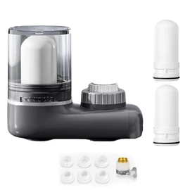 SUIOPPYUW Six Fold Filtration Device for Clean and Healthy Drinking Water Easy and Stable Installation ABS Household Faucet Filter, Type+2