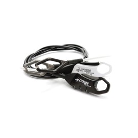 crops Long Wire Lock Q5 | 0.2 x 70.9 inches (5 x 1800 mm) 3 Digit Dial CP-SPD09-01 (Black)