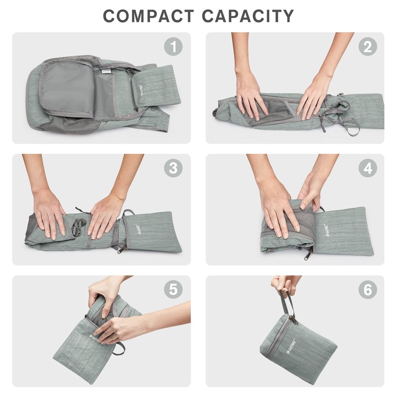 G4Free Small Backpack 10/15/20L Foldable Lightweight Hiking Backpack Women Men,