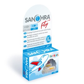 SANOHRA Fly for Kids - Earplugs for Ear Pain When Flying (GB/F/ES/IT) (Small)