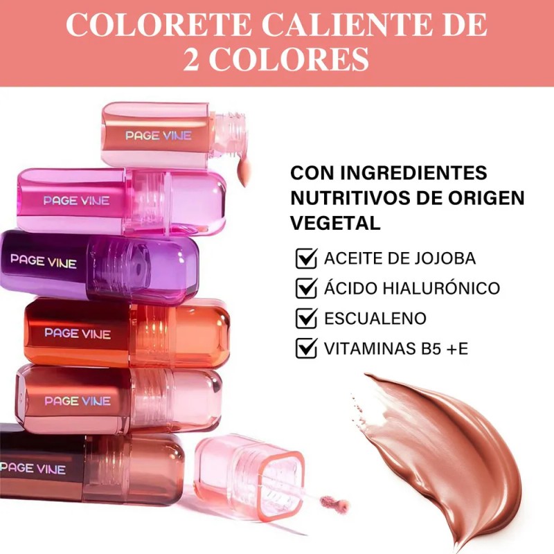 Pro Lashbeauty Rubor Líquido 2 en 1 Blush y Labial