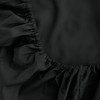 Sfoothome Black Fitted Sheet, 14 Inch Pocket Deep, Microfiber Sheets,