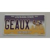Smart Blonde Louisiana State GEAUX LSU Metal Aluminum License Plate