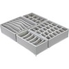 SimpleHouseware Closet Underwear Organizer Drawer Divider 4 Set, Gray