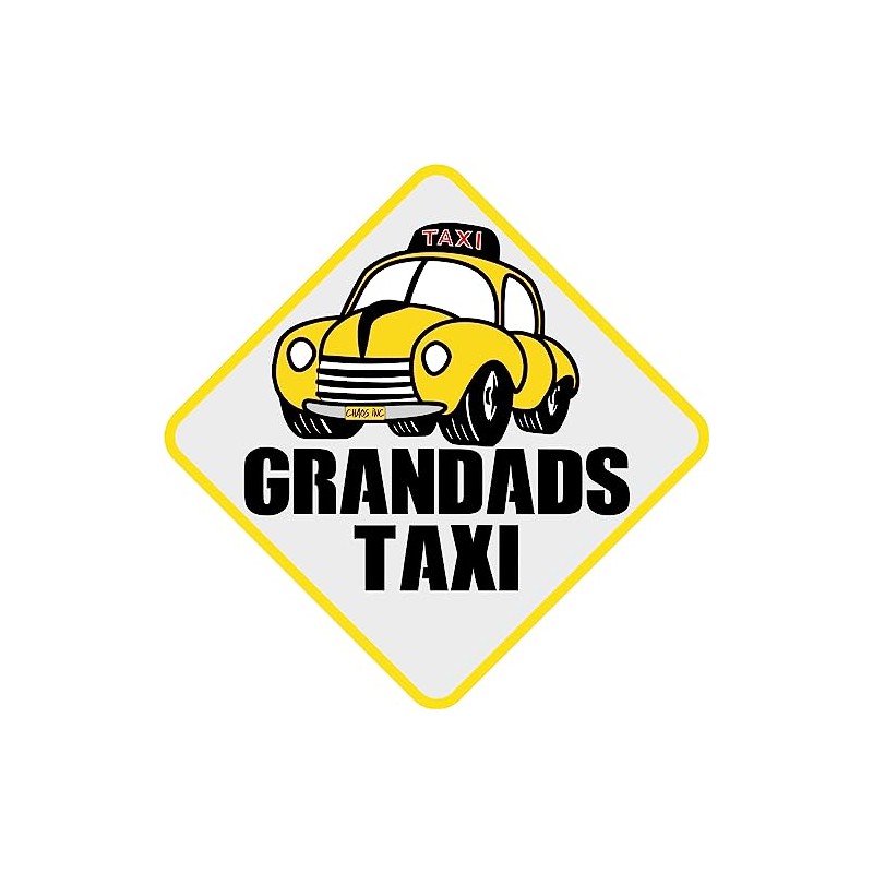 Grandads Taxi Car Sticker