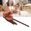70cm Height Plush Horse Stick Toy Cute Expression 2 Sound