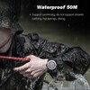 findtime Solar Powered Watches for Men 5ATM Waterproof Diving LED