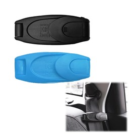 HSYTEK Pack of 2 Car Seat Belt Clip, Seat Belt Clip, Seat Belt Extension for a Wide Range of Models of Seat Buckles, Blue and Black