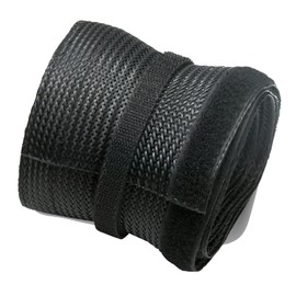 Ewent Electric Cable Sheath 2 m Diameter 100 mm, Cable Collector, Cable Hose for Office, Home, Car, Cable Protection, Cut to Size, Computer Cable Management, Cable Cover with Velcro Fastening, 2000 x