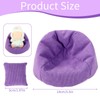 Lyreh Mini Bean Bag Chair for Dolls Seat, Purple Soft