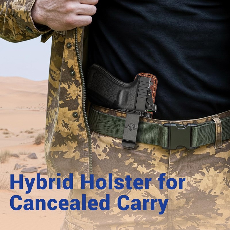 FUNANASUN IWB Holster for Glock 19 19X 45 | Carbon