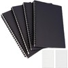 KUIZHEN A5 Spiral Notepad, Pack of 4 Notepad with Spiral