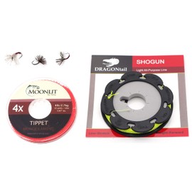 DRAGONtail Basic Tenkara Starter Kit with Premium Furled line (Rod not Included) (12.5ft)